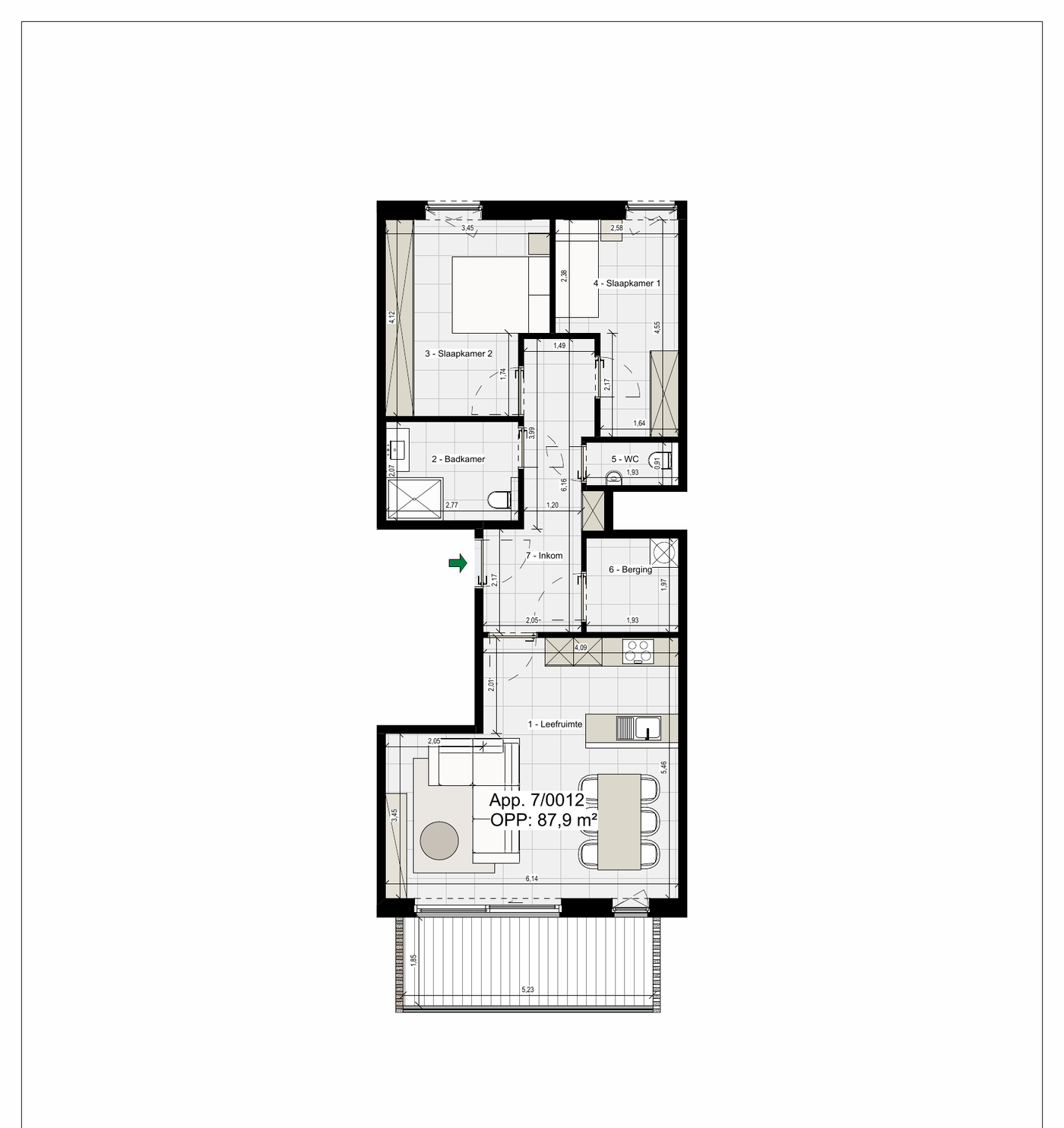 Plattegrond LA1.10