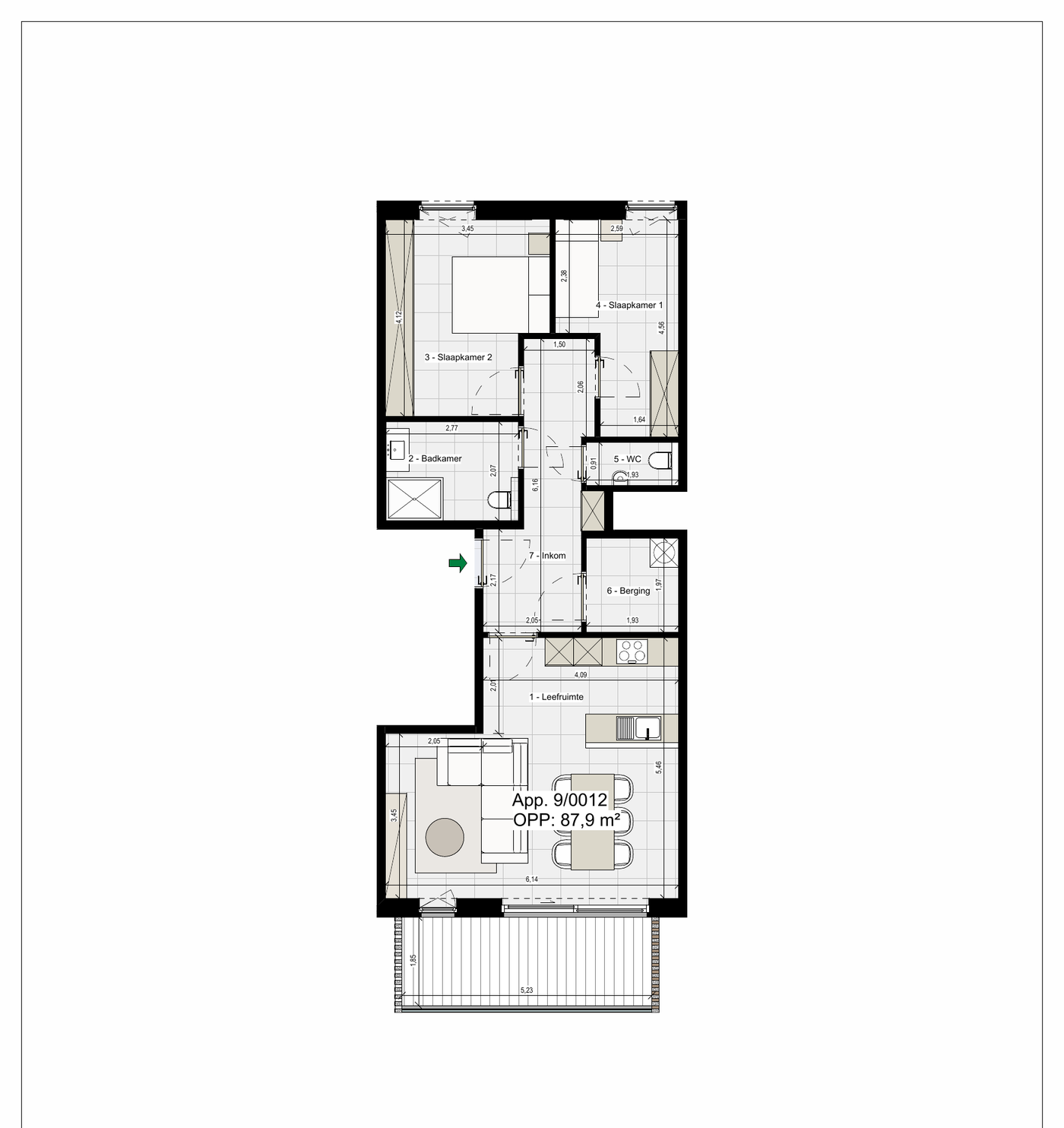 Plattegrond LA1.12