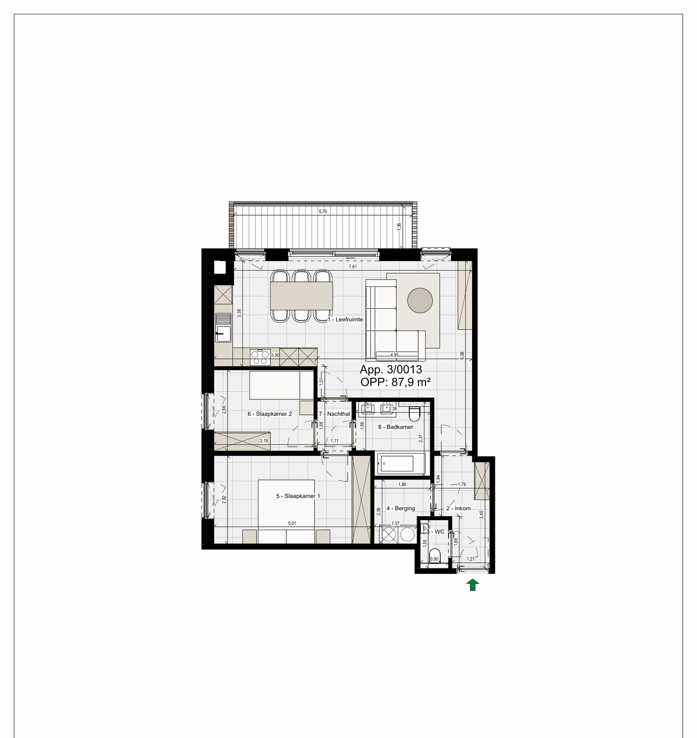 Plattegrond LA1.1