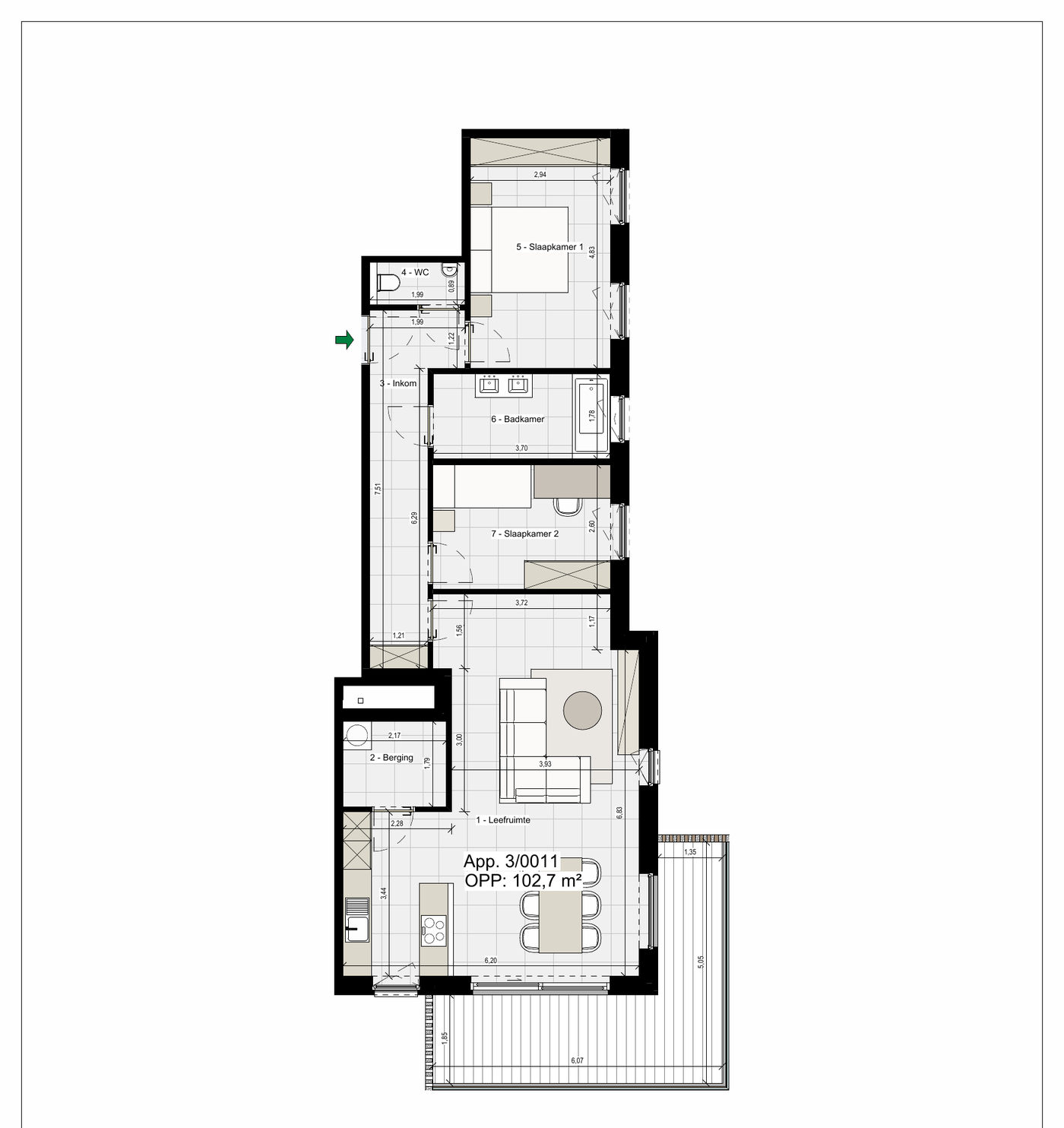 Plattegrond LA1.5
