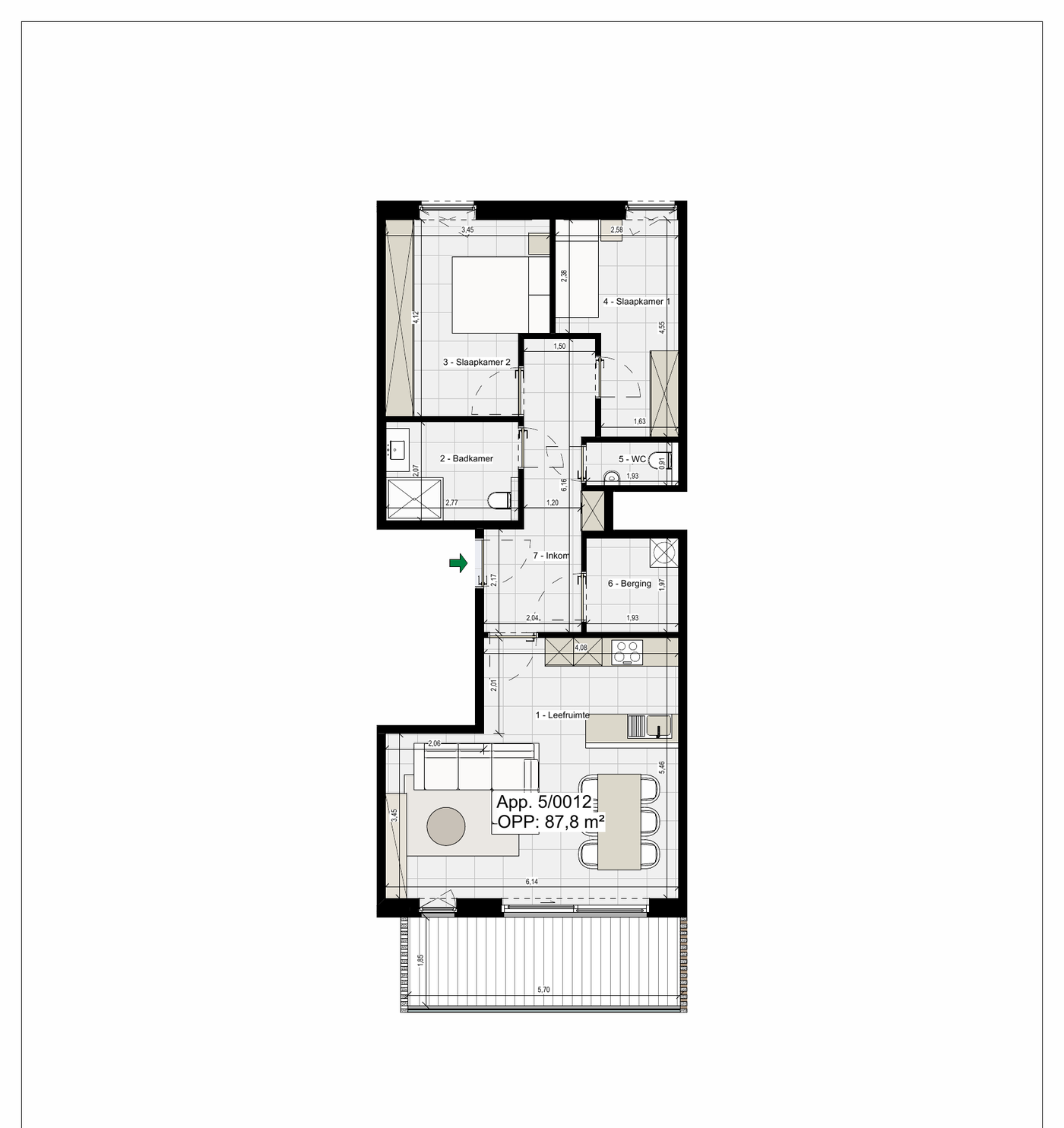 Plattegrond LA1.8