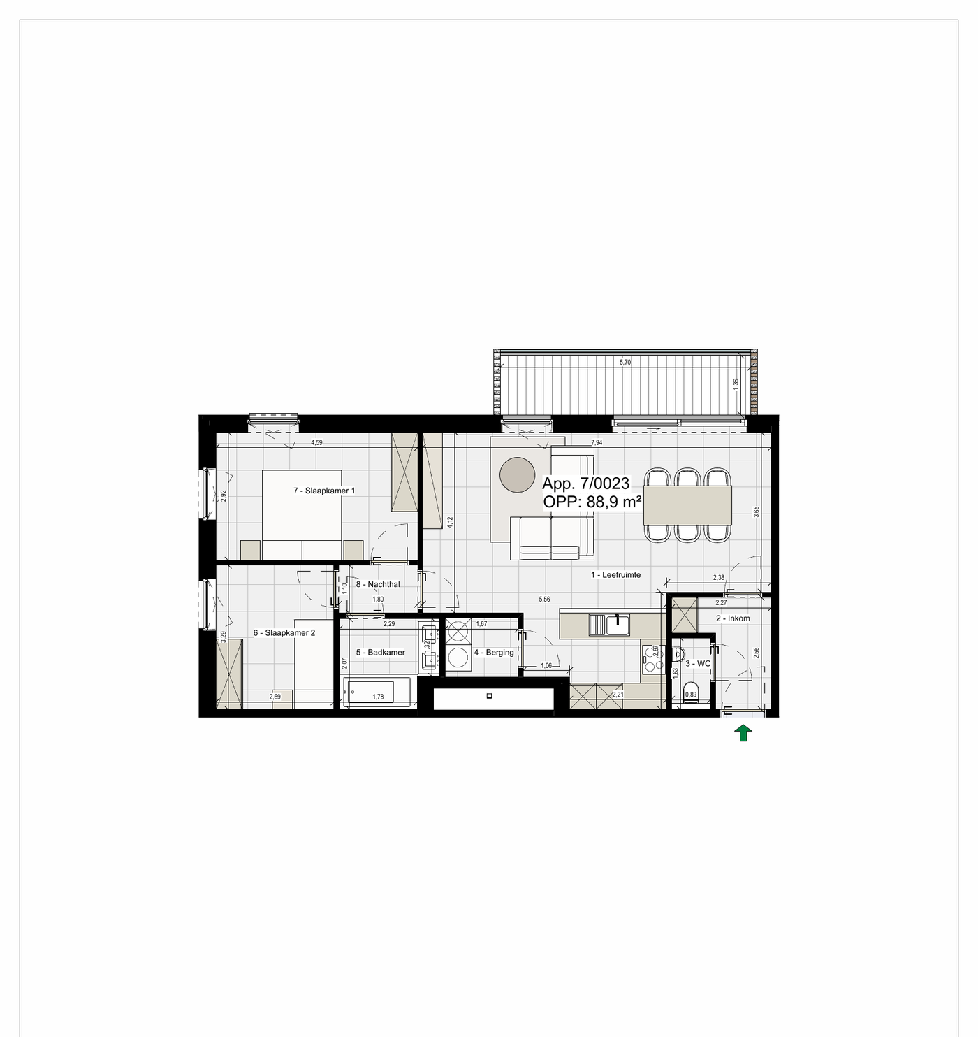 Plattegrond LA2.1