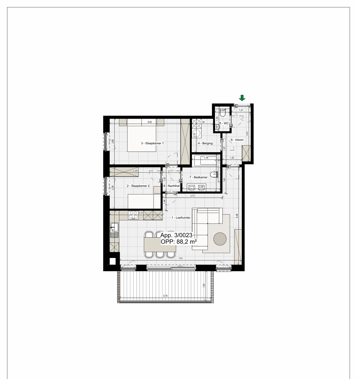 Plattegrond LA2.9